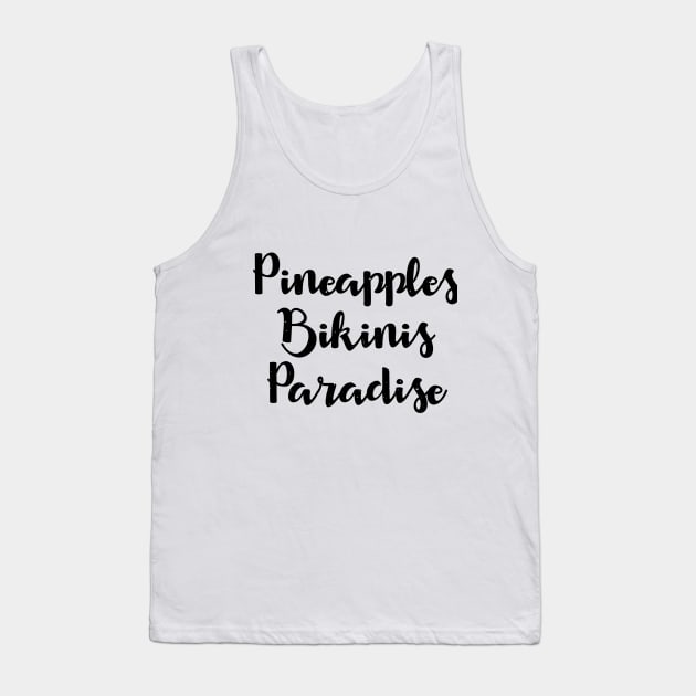 Pineapples Bikini Paradise Tank Top by shopbudgets